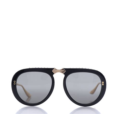 gucci aviator sunglasses reviews|Gucci foldable aviator sunglasses.